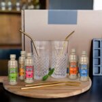 Cocktail presentset - graverade glas