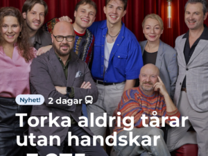 Torka aldrig tårar utan handskar